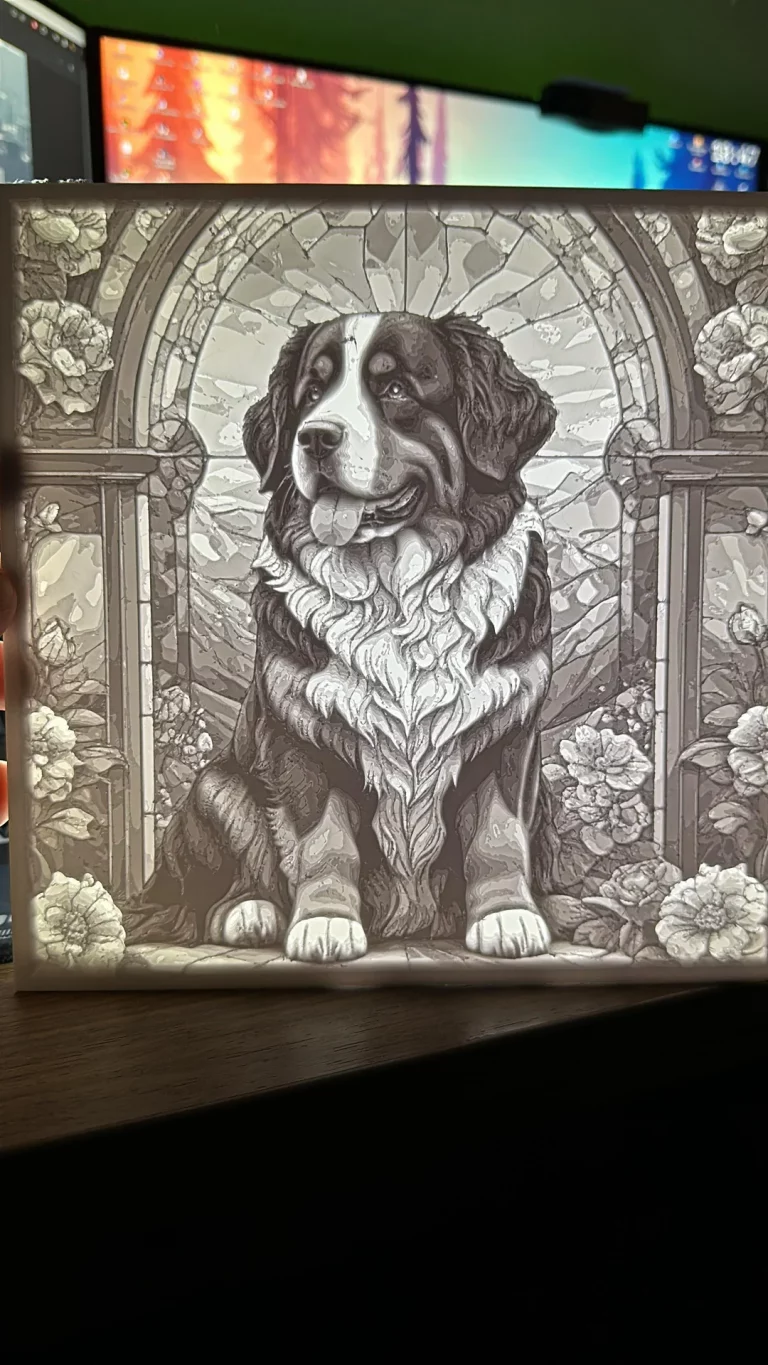 Dog Lithopane