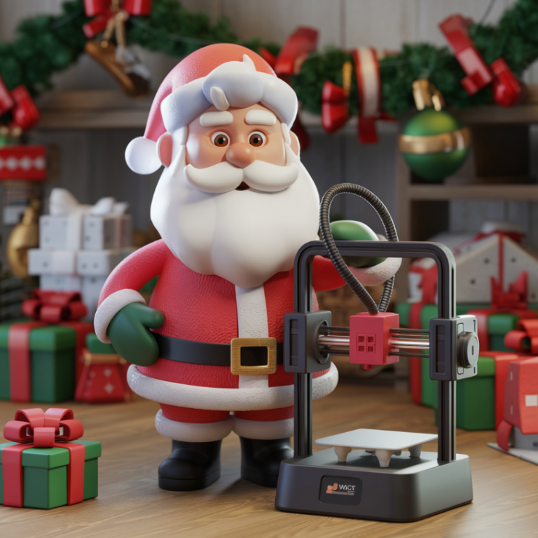 Santa with a 3d printer