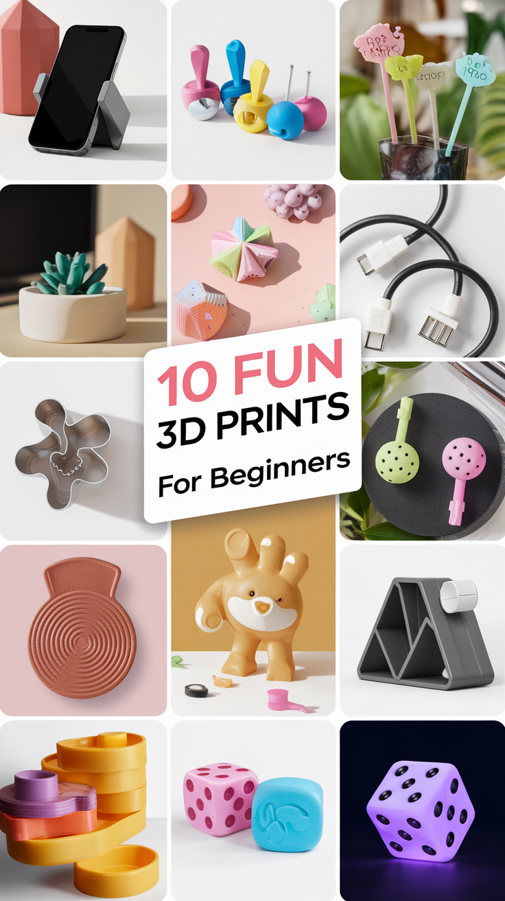 A beginner friendly collage of 3D printing projects