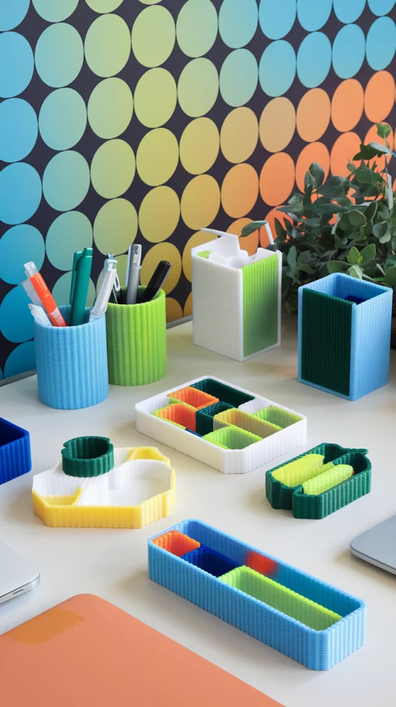 3d printed desk organizer