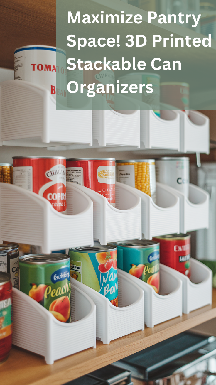 AdMaximize Pantry Space 3D Printed Stackable Can Organizersd a heading