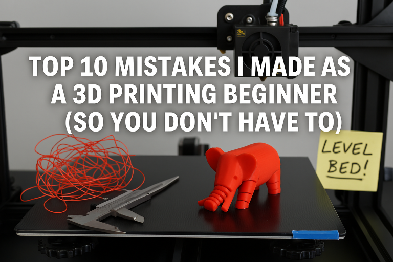 Top 10 Mistakes I Made as a 3D Printing Beginner (So You Don’t Have To)