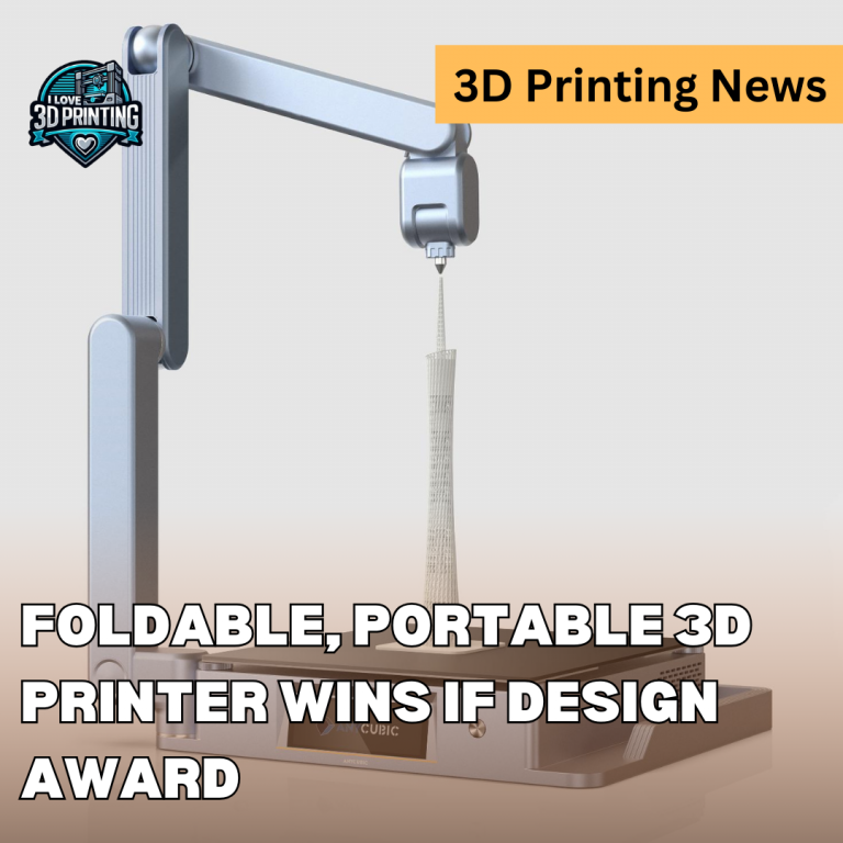 Foldable, Portable 3D Printer Wins iF Design Award, Sets a New Standard for On-the-Go Fabrication
