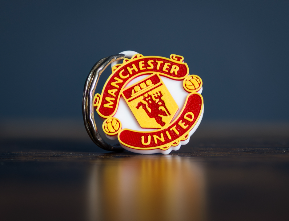 3d printed man utd logo