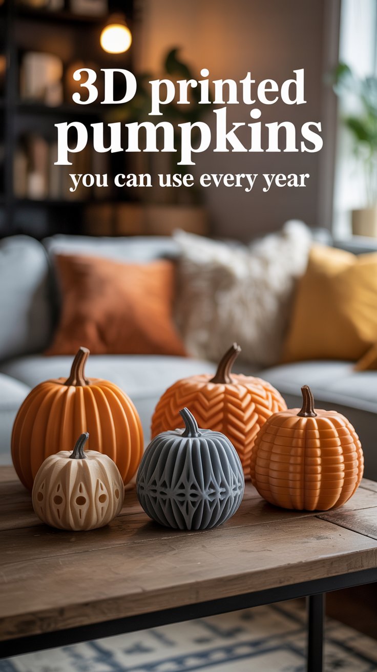 3d printed pumpkins you can use every year