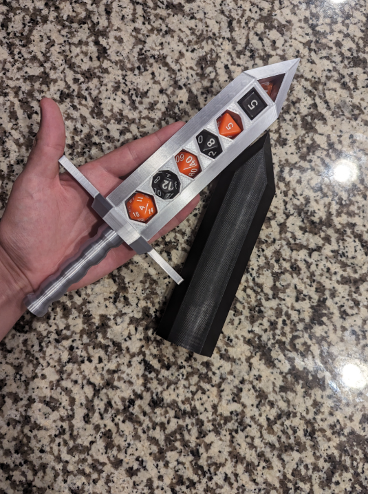 Dungeons and dragons dice holder 3d print