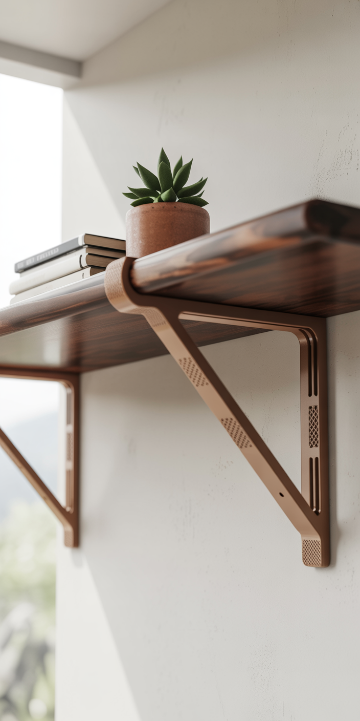 3d printed floating shelf brackets