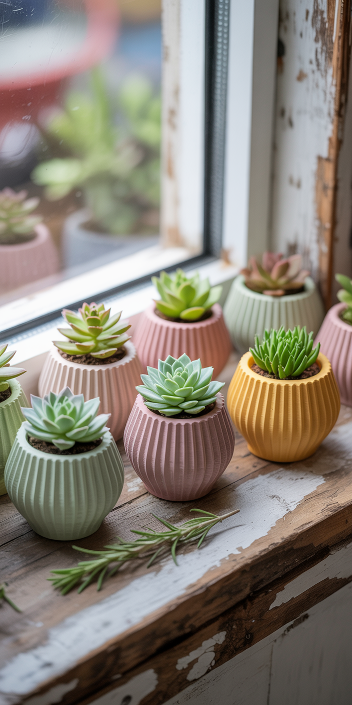 3d printed succulent pots