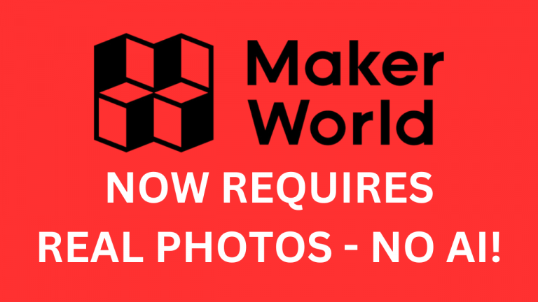 Makerworld requires real photos not AI images