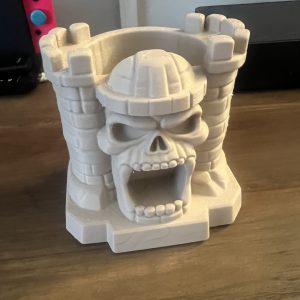 Skull Castle Pen Holder – Gothic Desk Organizer & Fantasy Office Decor