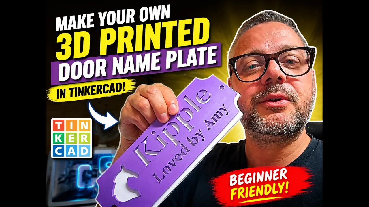 3d printed name plate tutorial