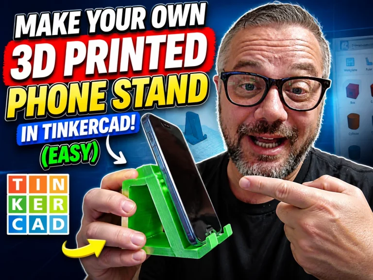 Design a 3D Printed Phone Stand in Tinkercad – Beginner Friendly Guide