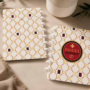 Luxury Bee Monogram Notebook Cover Wrap – Digital Download