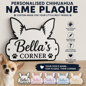 Personalised Chihuahua Name Plaque